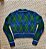 Blusa Zara Azul e Verde de Lã - Imagem 7