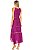 Vestido Longo VIX Roxo Estampa - Imagem 2