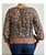 Blusa Ateen Preta Estampada de Seda - Imagem 3
