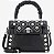 Bolsa Miu Miu Preta Tachas Prateadas - Imagem 1