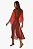 Kimono/Saída de Praia VIX Modelo Piper Anni Marrom e Rosa - Imagem 2
