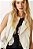 Colete Animale Offwhite de Couro - Imagem 3