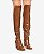 Bota Max Mara Modelo Over Knee Croco Caramelo - Imagem 1