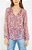 Blusa Ateen Rosa Estampada de Seda - Imagem 2