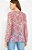 Blusa Ateen Rosa Estampada de Seda - Imagem 3
