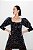 Vestido Zara Paetês Furta Cor Escuro Curto Manga Longa - Imagem 5