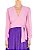 Blusa Mixed Seda Rosa Chiclete - Imagem 1