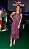 Vestido Ateen Roxo Seda Fios Dourados - Imagem 2