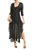 Vestido Ateen Preto Fios Dourados Seda - Imagem 1