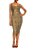 Vestido Iorane Drapeado Dourado Midi - Imagem 4