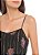 Vestido Ateen Alças Lurex Preto Longo Estampa Mãos Rosas - Imagem 2