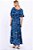 Vestido Farm Azul Estampado Modelo Ciganinha - Imagem 2