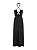 Vestido Dress To Modelo Midi Busto Amarração Linho Preto - Imagem 5