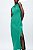 Vestido Zara Longo sem Tecido Cupro Verde Tiffany - Imagem 5