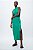 Vestido Zara Longo sem Tecido Cupro Verde Tiffany - Imagem 1