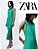 Vestido Zara Longo sem Tecido Cupro Verde Tiffany - Imagem 6