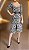 Conjunto Paula Raia Saia + Body Texturizado Estampa Preta e Offwhite - Imagem 3