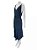 Vestido Cris Barros Azul Botões Laterais - Imagem 2