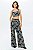 Top NV Preto Estampado Modelo Miranda Floral Liberty - Imagem 2