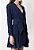Vestido Curto NK Azul Marinho com Cinto - Imagem 1