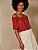 Blusa Maria Filó Modelo Cropped Ombro a Ombro Laise Vinho - Imagem 1