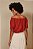 Blusa Maria Filó Modelo Cropped Ombro a Ombro Laise Vinho - Imagem 3