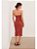 Vestido VIX Modelo Nikka Midi Grape Fruit (Vermelho) - Imagem 4