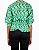 Blusa Adriana Degreas Algodão Estampa Folhas Verde  ⁠ - Imagem 3