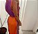 Saída de Praia Adriana Degreas Linho Modelo Curves Laranja e Roxo - Imagem 3