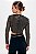 Blusa NV Modelo Micaela Cropped Dourado e Preto Manga Longa - Imagem 6