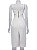 Vestido Cris Barros Alça e Midi Linho Offwhite - Imagem 2