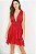 Vestido Ateen Curto Vermelho com Fios de Lurex - Imagem 1
