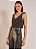 Blusa Le Lis Blanc Prata Lurex Cropped Alça Nó - Imagem 1