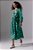 Vestido Andrea Marques Modelo Midi Manga Média Algodão Estampa Devaneio Verde - Imagem 2
