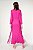 Vestido Cris Barros Modelo Ibri Franjas Rosa Viscose Creponada - Imagem 4