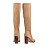 Bota Uza Shoes Salto Alto Shammy Honey - Imagem 3