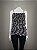 Conjunto Ateen Saia Longa e Blusa Seda Lurex Floral Roxo - Imagem 4