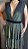 Conjunto Body + Saia Babado Lurex Dourado - Imagem 3