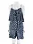 Vestido Bobô Estampa Azul e Preto - Imagem 6