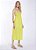 Vestido Bobô modelo Capri Lime Linho Amarelo Lima - Imagem 2