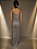 Vestido Bhava Longo Paetês Prata - Imagem 4