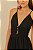 Vestido Farm Modelo Longo Franzido Alcinha Preto Algodão - Imagem 2