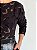 Blusa Cris Barros Manga Longa Renda Estampa Folhas Preto - Imagem 3
