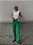 Calça Zara Jeans Wide Leg Verde - Imagem 6