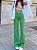 Calça Zara Jeans Wide Leg Verde - Imagem 8