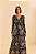 Vestido Longo Farm Azul - Laranja Estampa Abacaxi - Imagem 1