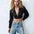 Blusa Zara Modelo Cropped Manga Longa Laise - Imagem 1