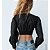 Blusa Zara Modelo Cropped Manga Longa Laise - Imagem 3