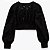 Blusa Zara Modelo Cropped Manga Longa Laise - Imagem 5