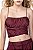 Blusa Cris Barros Modelo Top Hebe Vinho - Imagem 2